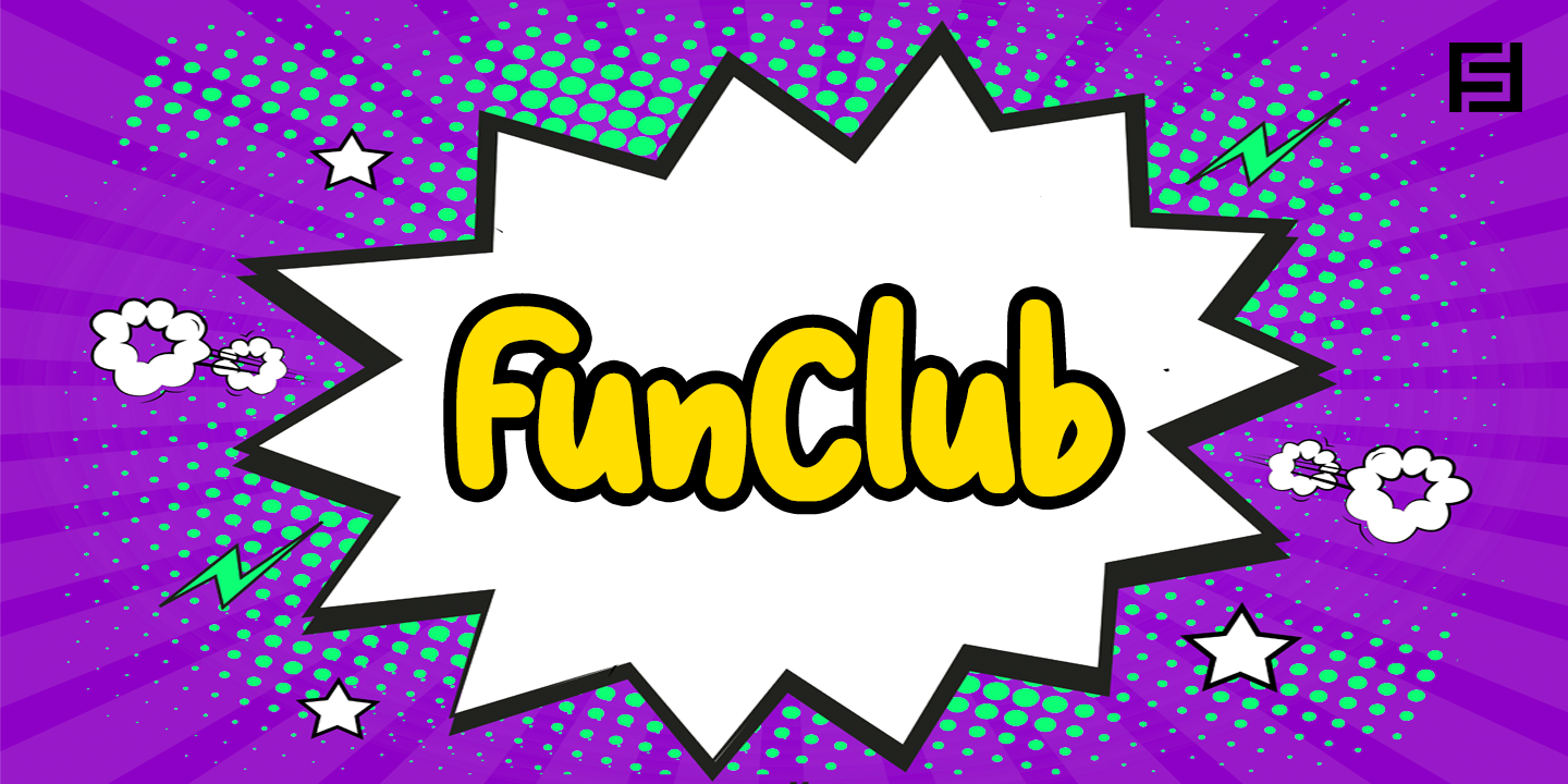 Пример шрифта Fun Club #1